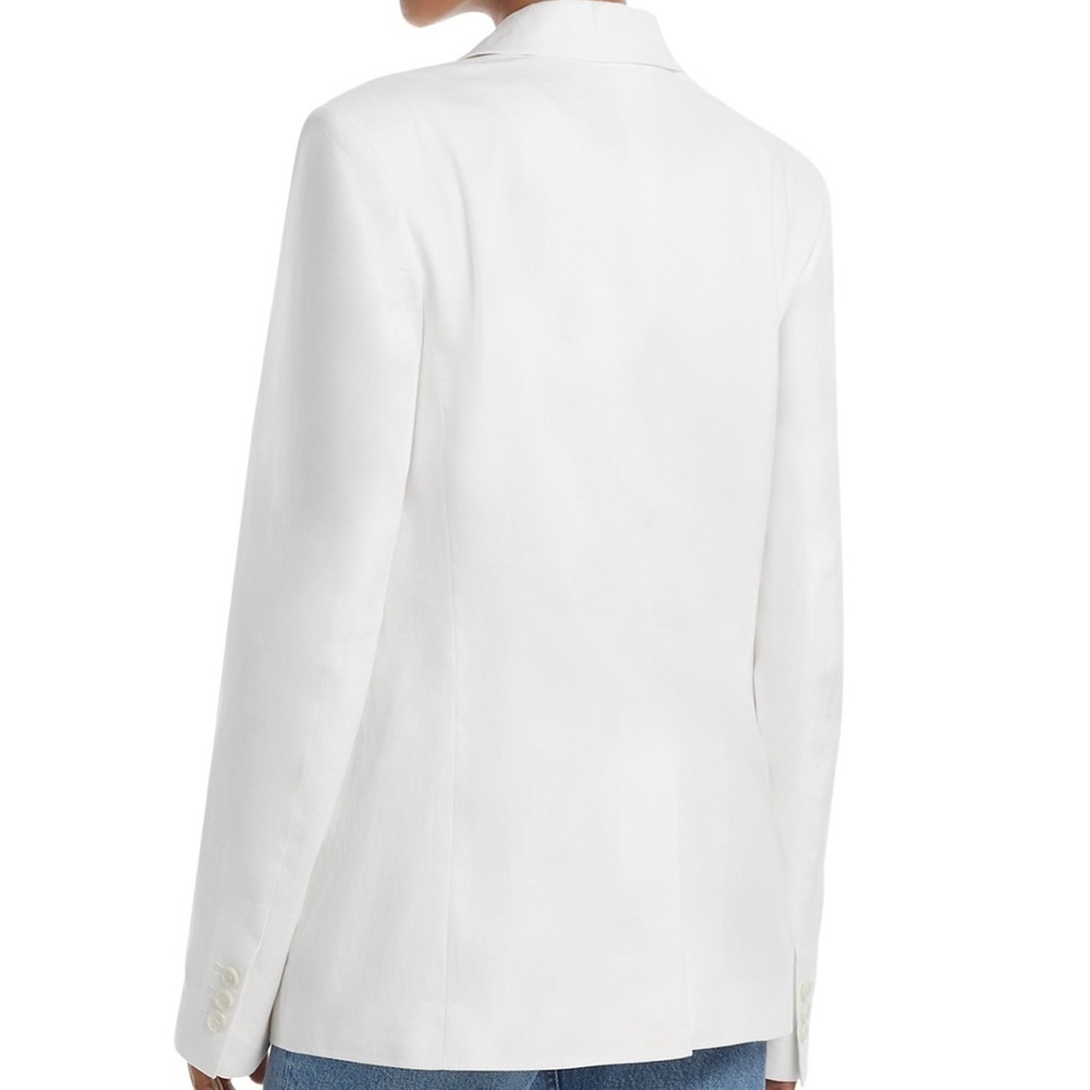 ALC Donovan Linen Blend Lined White Blazer Jacket Size 4 NWT - Picture 2 of 14